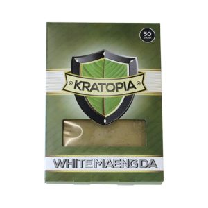 White Maeng Da kratom powder premium Indonesian Mitragyna speciosa Kratom Bros