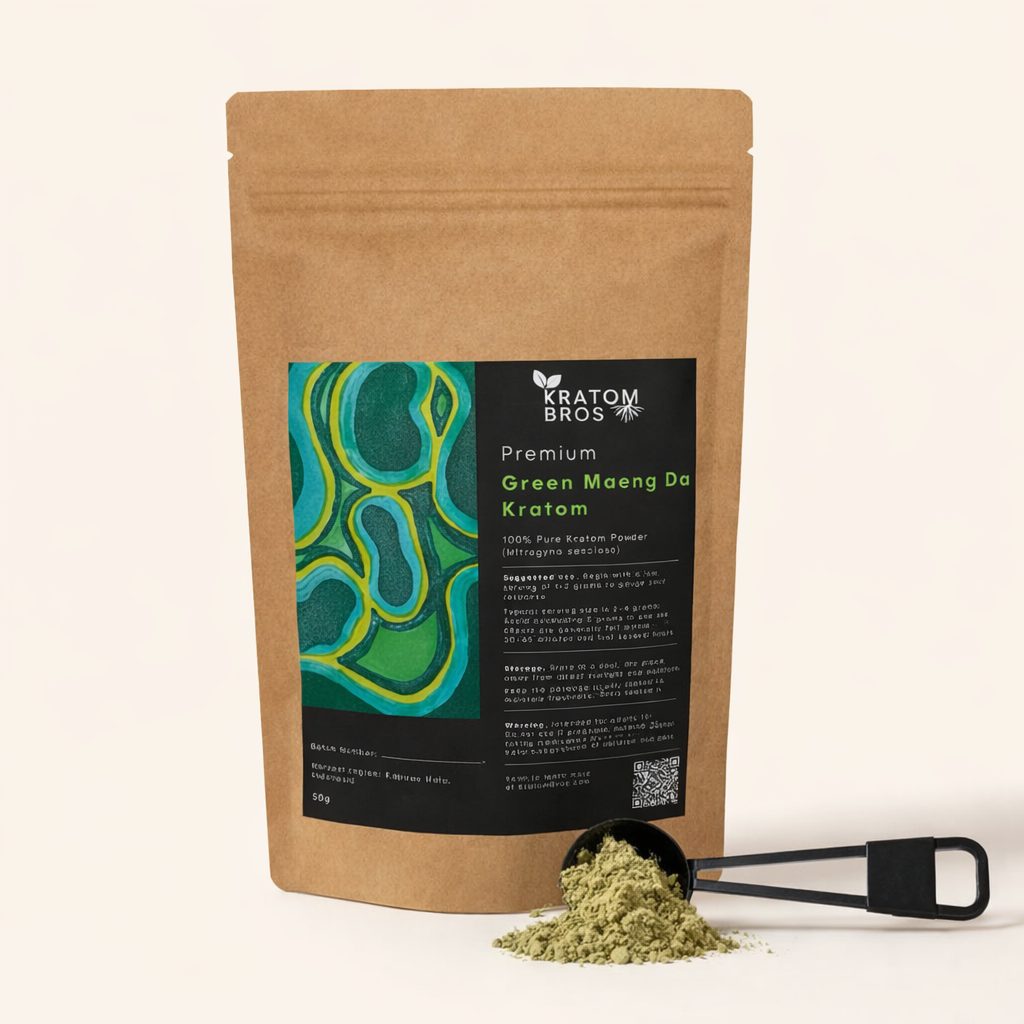 Premium Green Maeng Da Kratom Powder Indonesian Kratom Bros Premium Green Maeng Da kratom powder Mitragyna speciosa Indonesian Kratom Bros