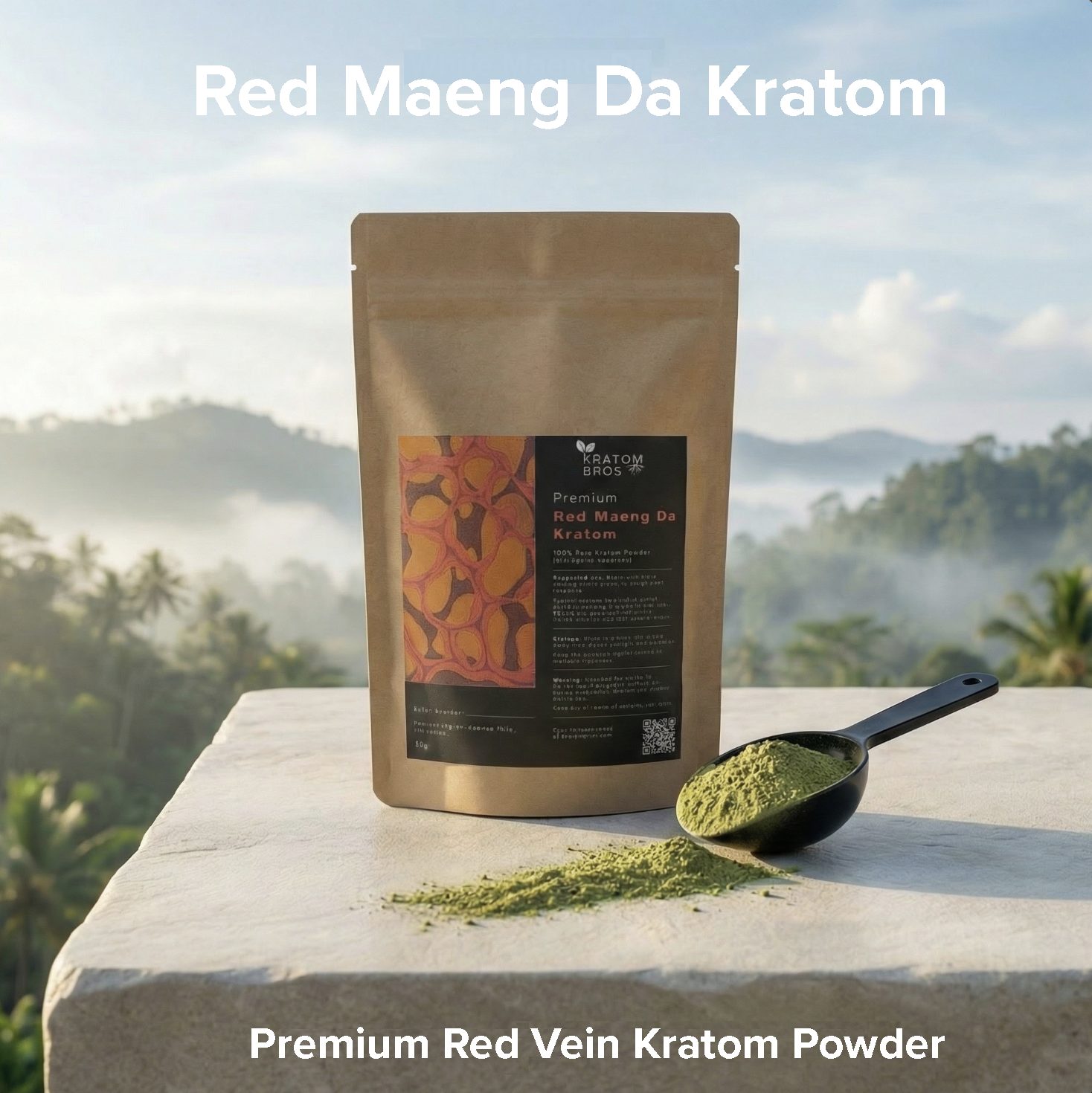 Red Maeng Da Kratom Powder Premium Indonesian Kratom Bros Red Maeng Da kratom powder premium Indonesia Mitragyna speciosa Kratom Bros